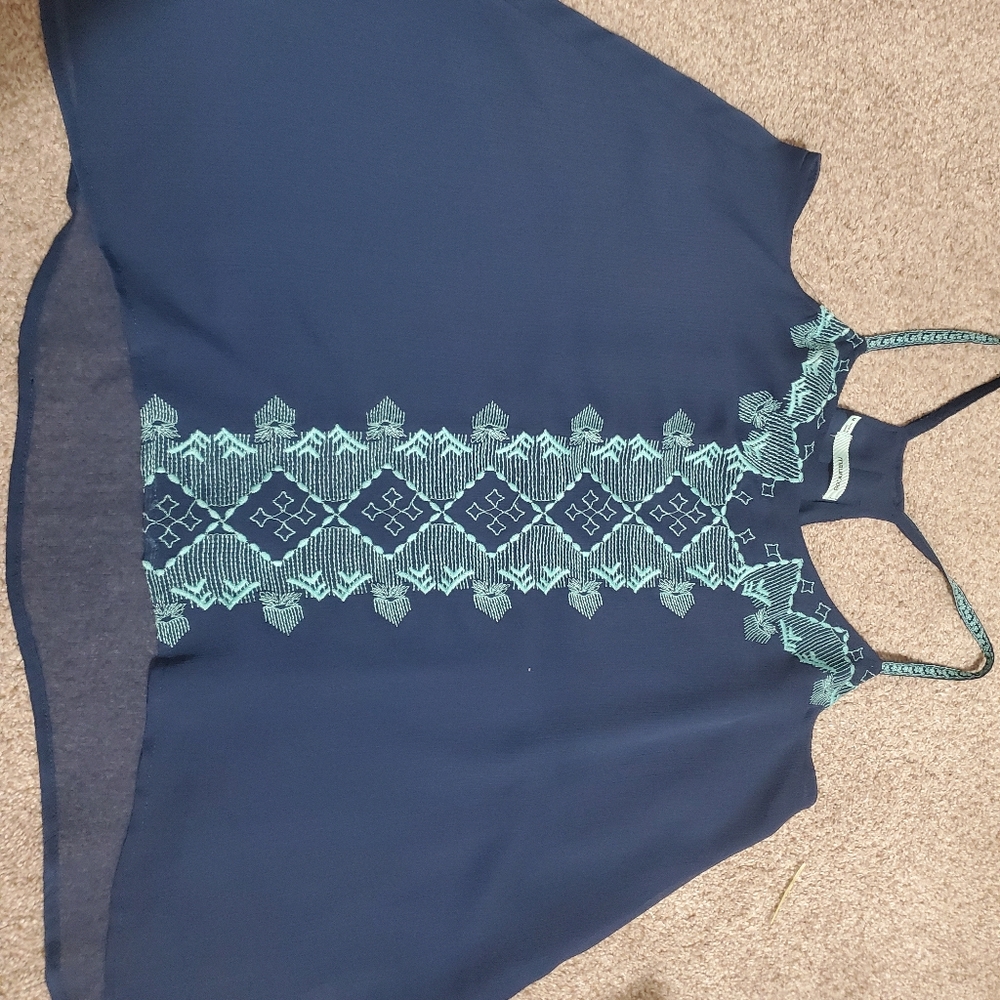 Maurices flowy blue tank